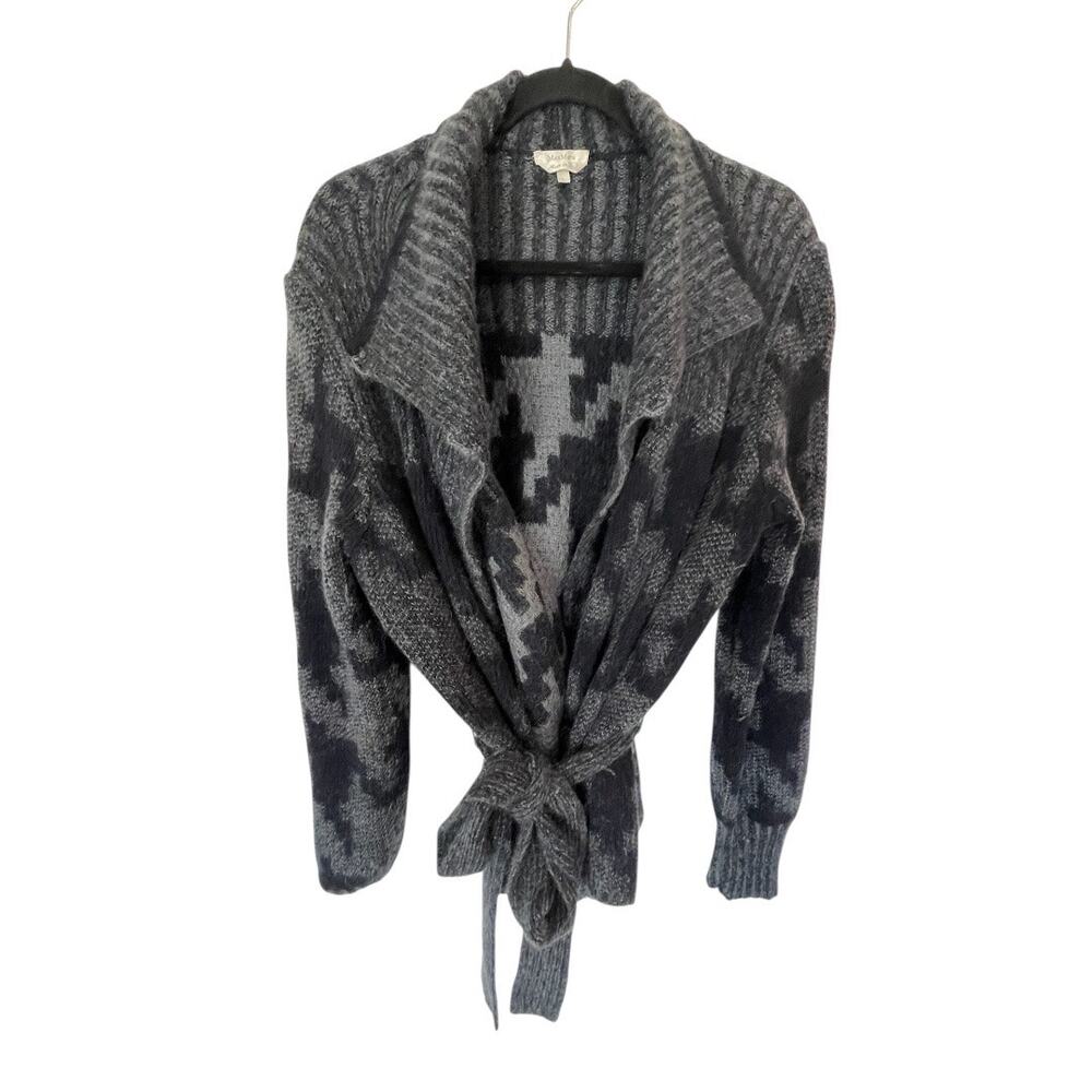 Max Mara Charcoal Gray Wool Mohair Sweater Size Large